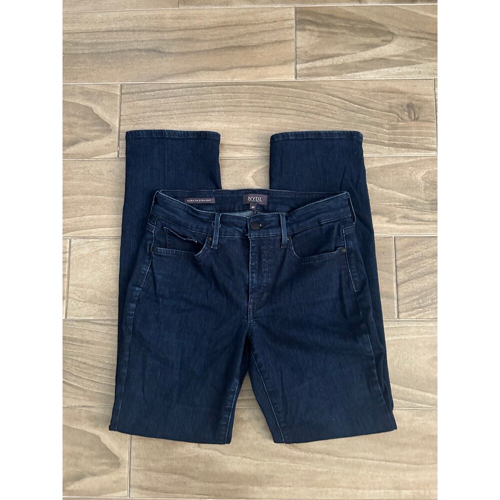 NYDJ MARILYN STARIGHT JEANS SIZE 6P - Picture 3 of 6